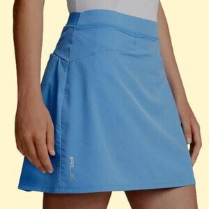 Ralph Lauren RLX Golf Aim Ladies Pleated Skort Blue Size Small Pockets